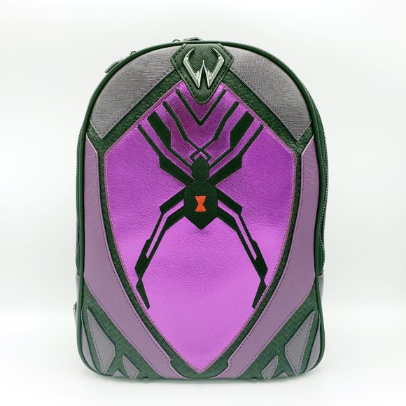 Loungefly Purple and Black Spider Backpack and Wallet Set main image 5